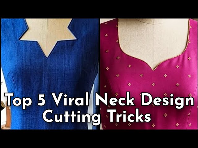 Top 5 Viral Neck Design Making Idea #necklace #kurtineckdesign #viralvideo #foryou 