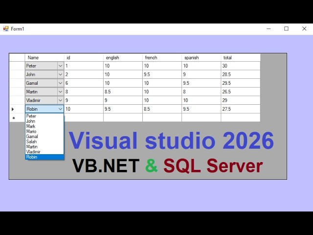 DataGridView ComboBox Column in VB.NET | Visual Studio 2026 Complete Guide