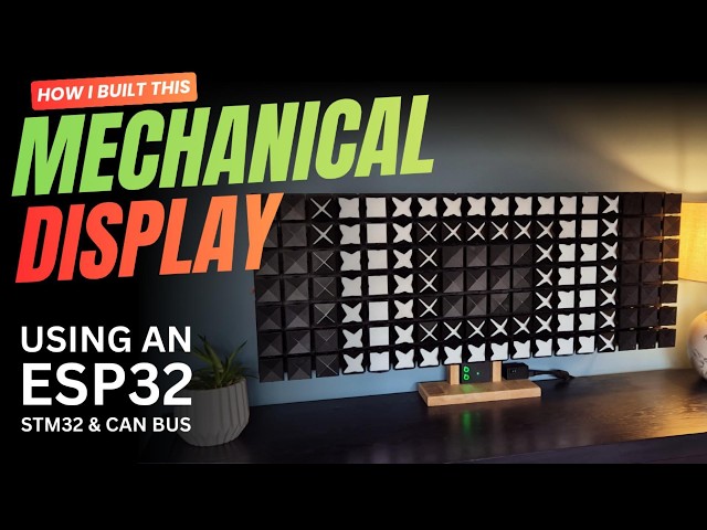 My 126 Motor Mechanical Display (Open Source): ESP32, STM32 & CAN Bus