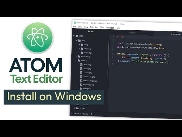 How to Download and Install Atom Text Editor on Windows PC