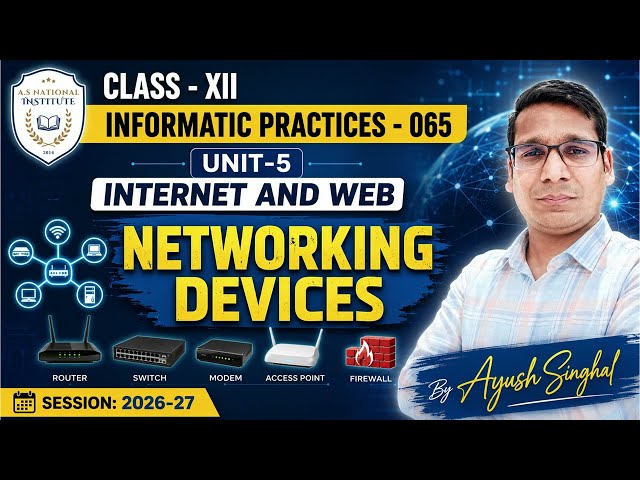 Networking Device Class-XII switch, modem, router, gateway, hub, NIC #session2026_27 #devices #cbse