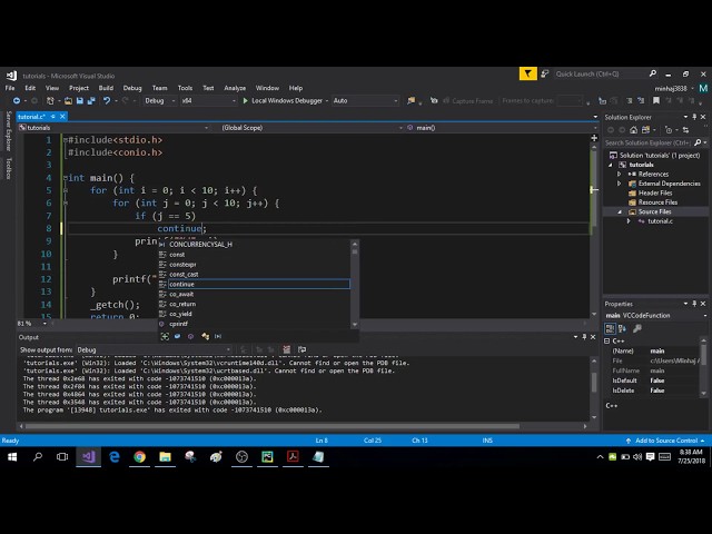 C Programming! Break/Continue and Nested Loops