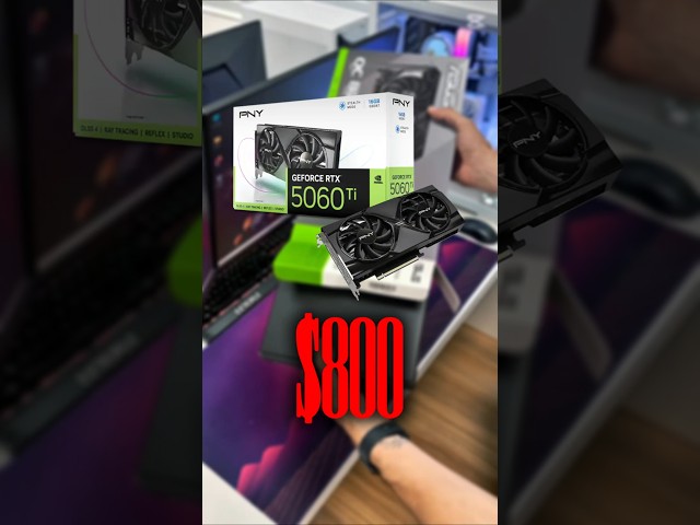 The 16GB RTX 5060 Ti is now worth $800 #nvidia #rtx5060ti #5060ti #gpu #vram #pcgaming #pc