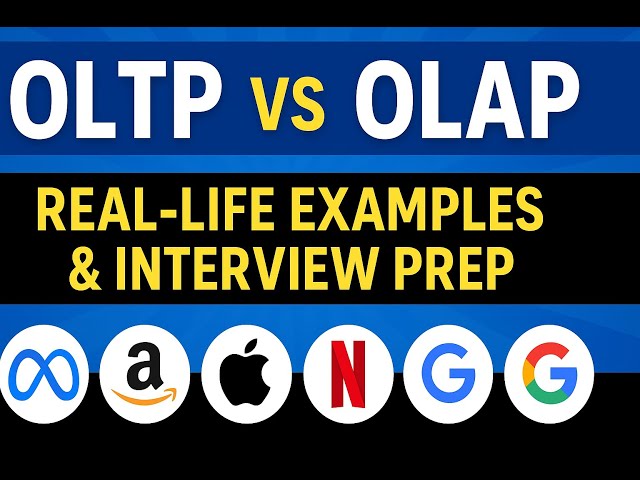 OLTP vs OLAP Explained Simply | FAANG Interview Must-Know!
