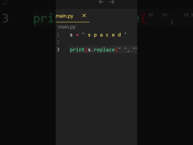 Remove All Spaces from a String in Python  #coding #python #programming