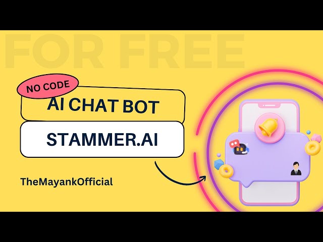 Build Your Own AI Chatbot  Without Coding! Stammer Tutorial & Easy Training Guide