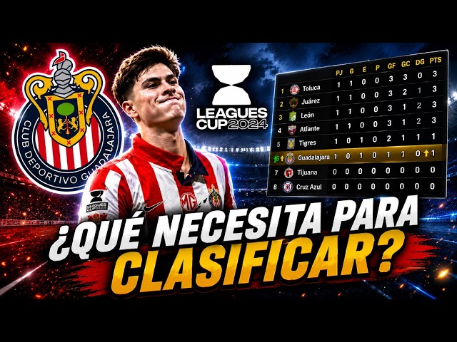 🚨¿Qué necesita Chivas para clasificar en la Leagues Cup?