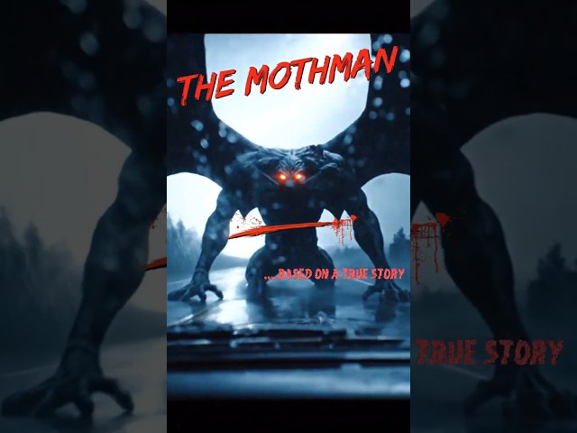 M is for MOTHMAN: The Red-Eyed Horror That Stalked at 100 MPH 👀🦇 #horror #scary