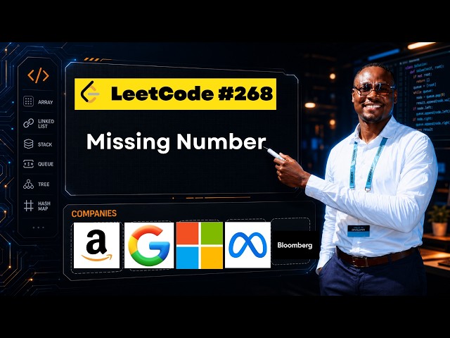 LeetCode 268 Missing Number | O(n) Time, O(1) Space Walkthrough