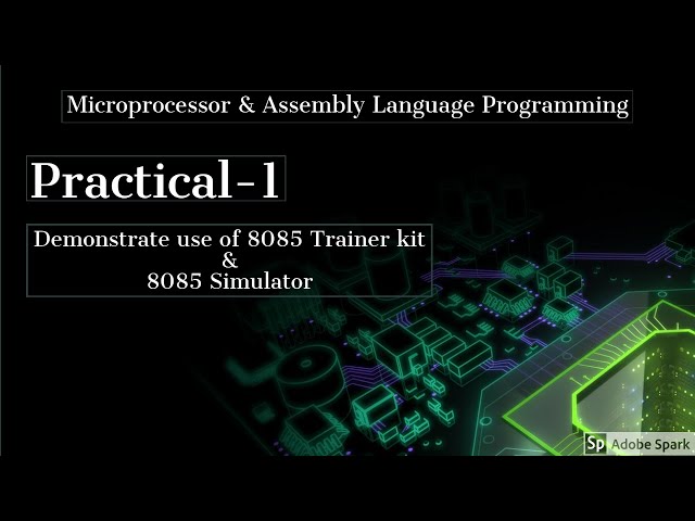 8085 TRAINER KIT|8085 SIMULATOR|MALP|GTU