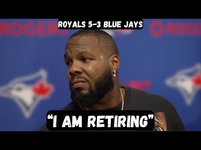 Vladimir Guerrero Jr. ANNOUNCES RETIREMENT after loss - Post Game Interview - Royals 5-3 Blue Jays