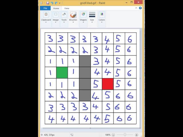Flood Fill Path Finding Algorithm