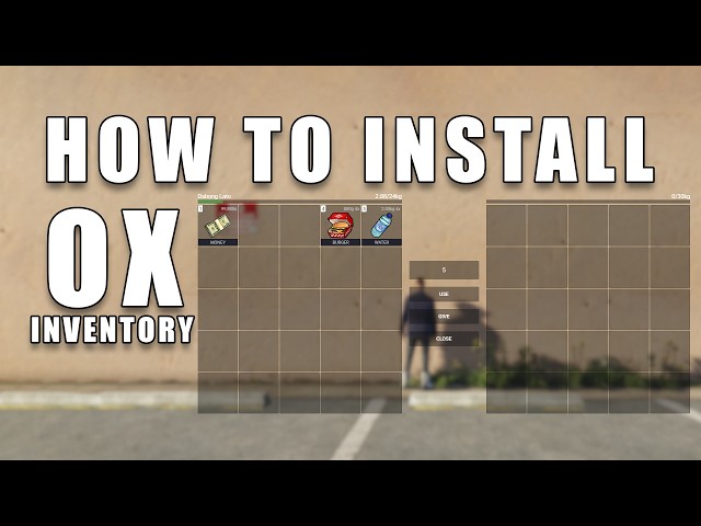 How to Install Ox_inventory for Esx 2026 - Beginners Guide - Step by Step Tutorial