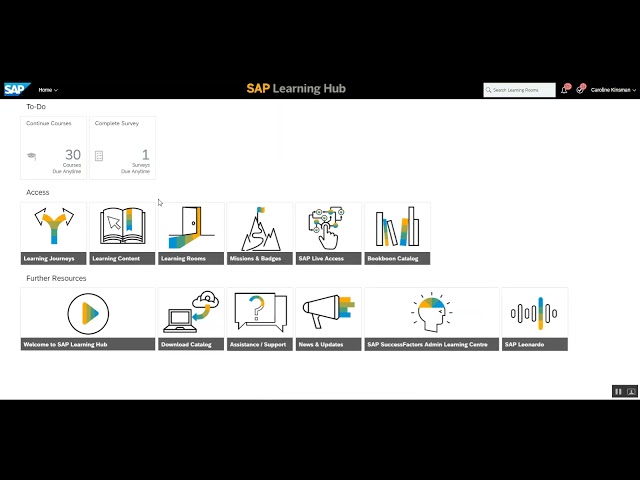 3 SAP Learning Hub Demo   Content Overview