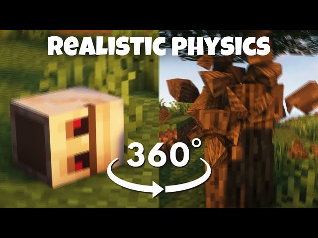 POV 360° You’re Playing Minecraft with Realistic Physics!