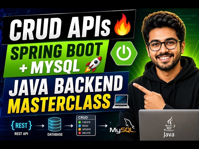 REST APIs + CRUD + Database with Spring Boot | Complete Java Backend Tutorial 🚀