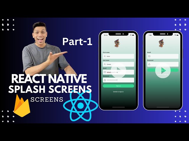Part-1 React Native Splash Screen Tutorial | React Native | Expo 🔥