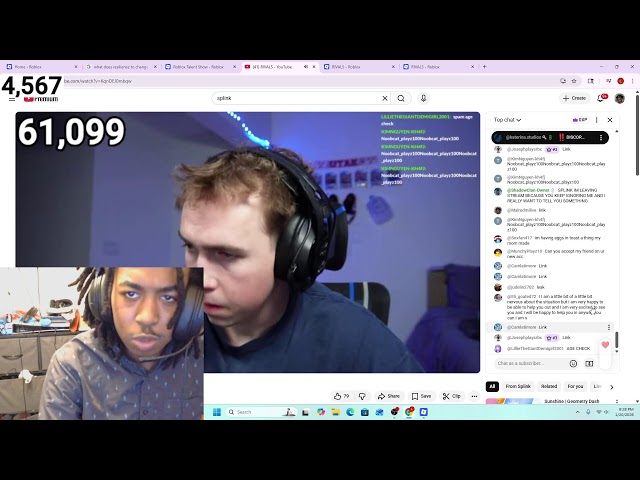 playing the hardest level on geometry dash