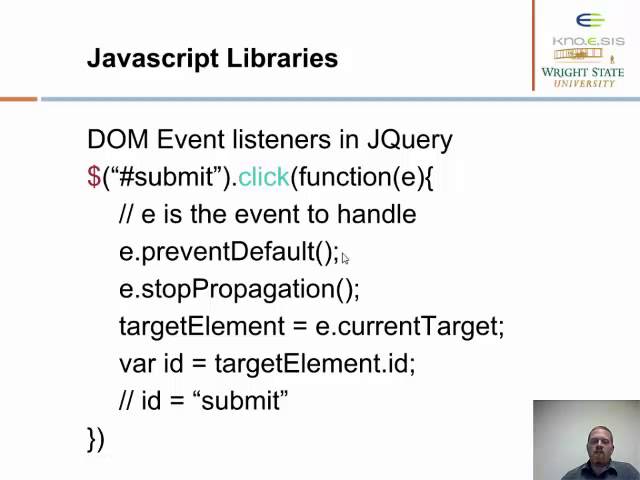 Lecture 6: Client Side Programming 2