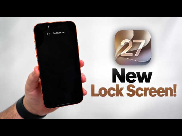 How to Use the New and Minimalist iOS 27 Lock Screen - Save Battery!