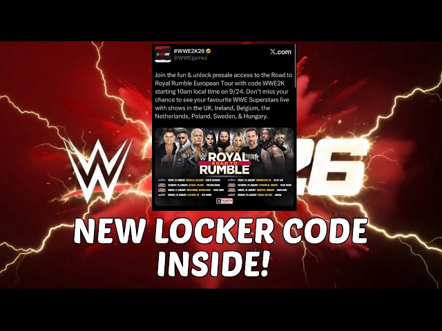 WWE2K26: NEW ROAD TO ROYAL RUMBLE CODE INSIDE!
