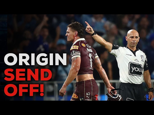 Kalyn Ponga SENT OFF in State of Origin | NRL on Nine