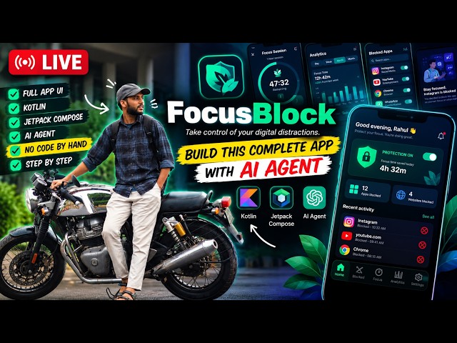 AI Agent Builds My Android App LIVE 🤖 | Kotlin + Jetpack Compose | No Handwritten Code