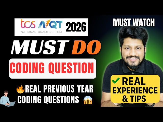 TCS NQT 2025 Coding Questions with Solutions 🔥 | Previous Year Asked:  Must-Do Coding Questions