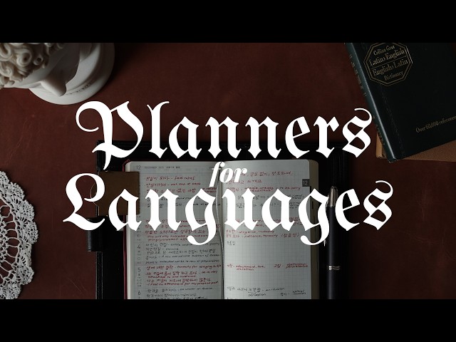 learn a language using your planner 🧶