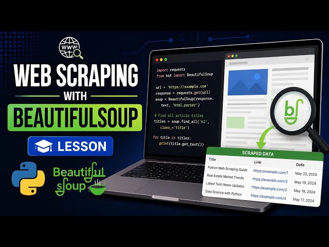 Web scraping with BeautifulSoup lesson