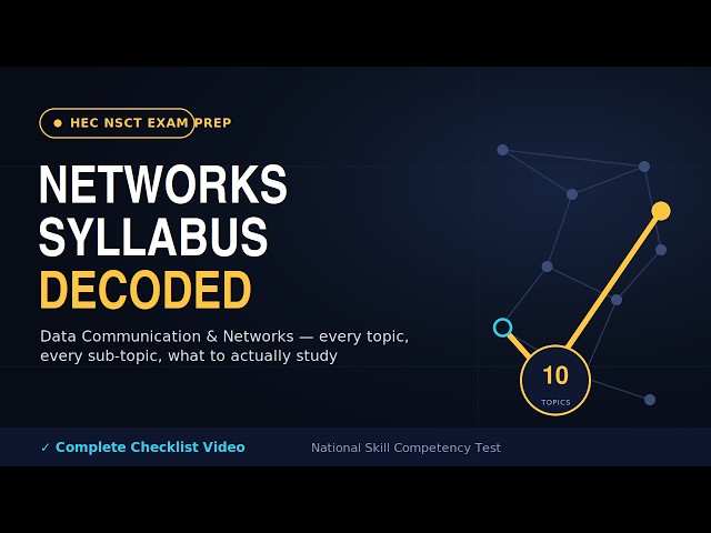 Confused About HEC NSCT Networking Syllabus? Full Data Communication & Networks Topic Breakdown