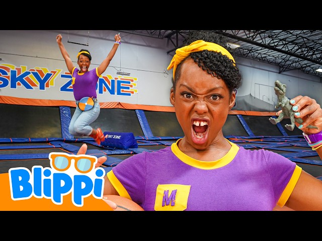 Meekah Roars Like a Dinosaur at the Playground🦖 | Blippi Songs 🎶| Educational Songs For Kids