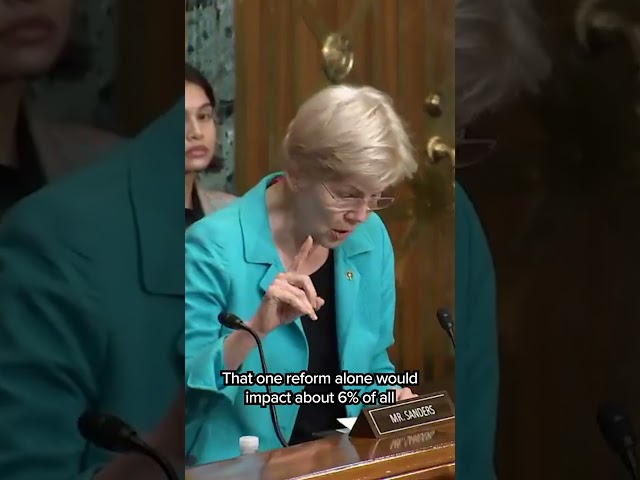 Sen. Elizabeth Warren: Congress needs to scrap the Social Security cap |  Senate Finance Hearing