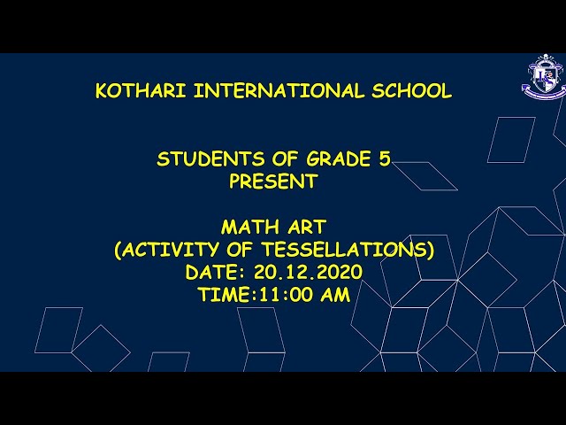 "MathArt-Tessellations making competition".