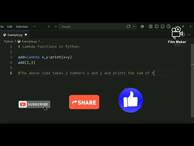 Lambda Functions In Python 