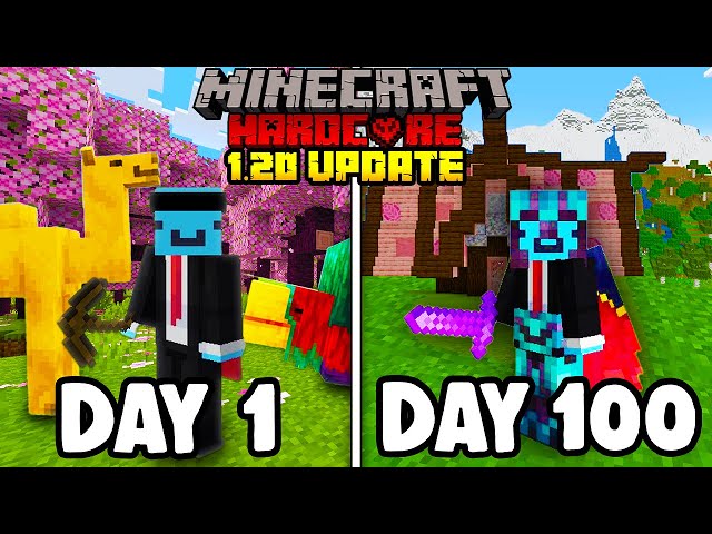 I Survived 100 Days in 1.20 Minecraft Hardcore...