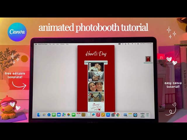 Animated Photobooth Strip Tutorial (with a free template) | Canva