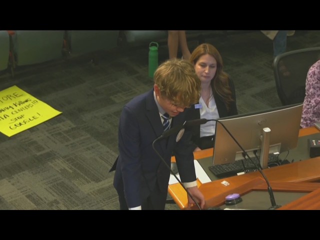 11-year-old Virginia boy earns standing ovation after data center speech