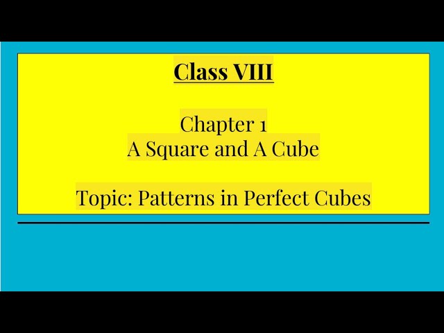 Class 8 Maths | Spot the Pattern! 🔢 Perfect Cubes Explained @Mathmadeeasy2026 
