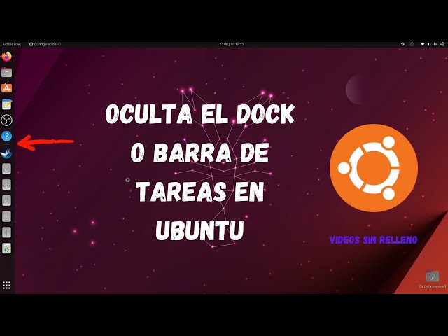OCULTAR DOCK O BARRA DE TAREAS EN UBUNTU