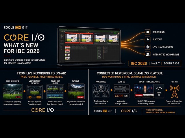 ToolsOnAir - CORE I/O - IBC 2026 - Highlights