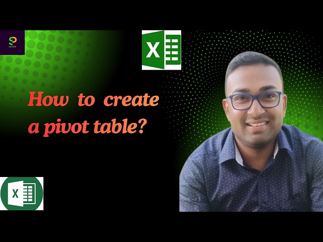 How to Create a Pivot Table in Excel? | #Excel #PivotTable #ExcelTips #DataAnalysis #exceltutorial