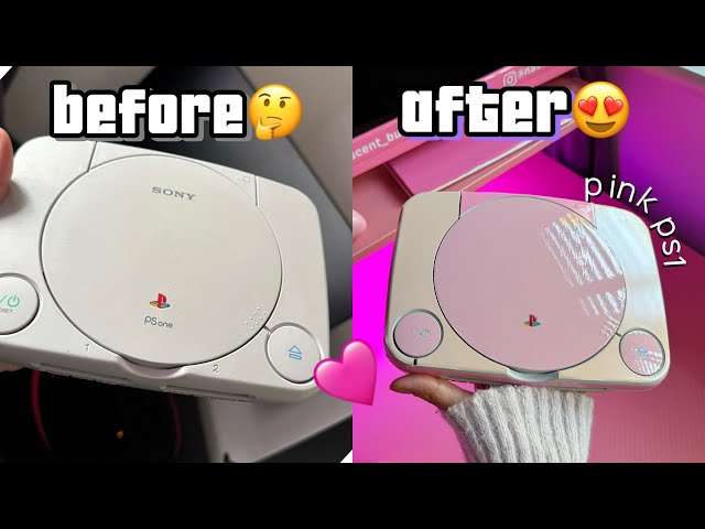 🎮 creating the pink ps1 for my console collection 🩷🩰🎀🌸