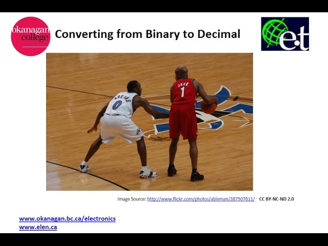 Converting Numbers from Base-2 to Base 10 (Binary to Decimal Conversion)