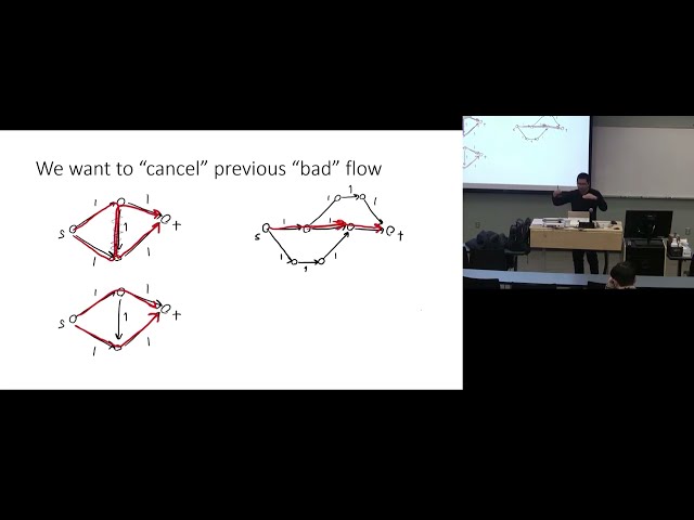 Lecture 8.1 Ford-Fulkerson and Dinic's algorithms, Maxflow-Mincut theorem