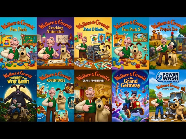 The Evolution of WALLACE & GROMIT Games (1996-2025)