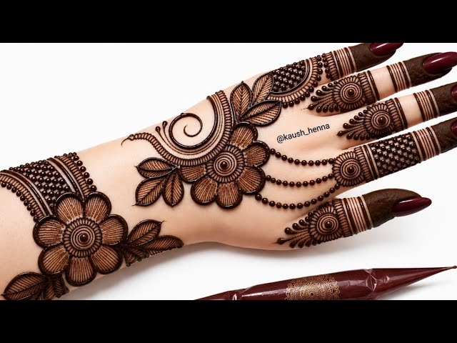 Simple & unique mehndi design for back hand| letest mehndi design|mehandi ka design |mehendi।mehnadi