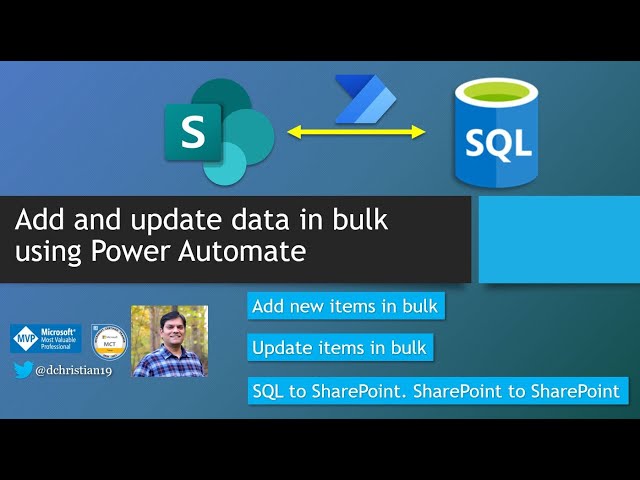 Power Automate: Add and update data in bulk