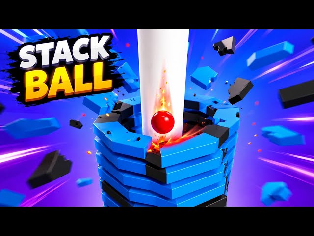 🔴🔥 Stack Ball Game – Crazy Challenge 😱 | Can You Reach the Top? 🏆