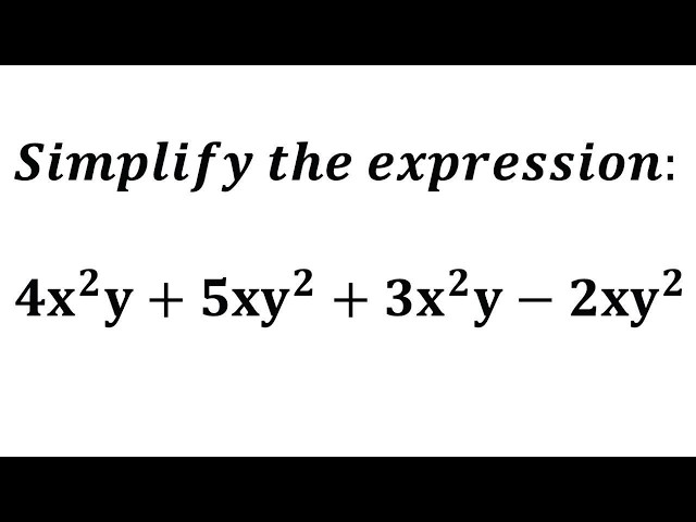 Algebra | Addition and subtraction of Algebraic Expression EX 4.